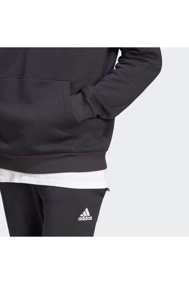 ADİDAS ERKEK KAPÜŞONLU SWEATSHİRT M BL FL HD IB4024 SİYAH - XL