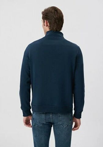 MAVİ ERKEK YARIM FERMUARLI SWEATSHIRT Gece Lacivert 0610908-70490