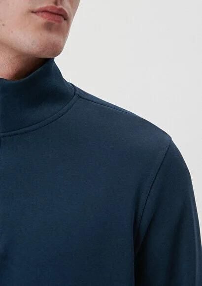 MAVİ ERKEK YARIM FERMUARLI SWEATSHIRT Gece Lacivert 0610908-70490