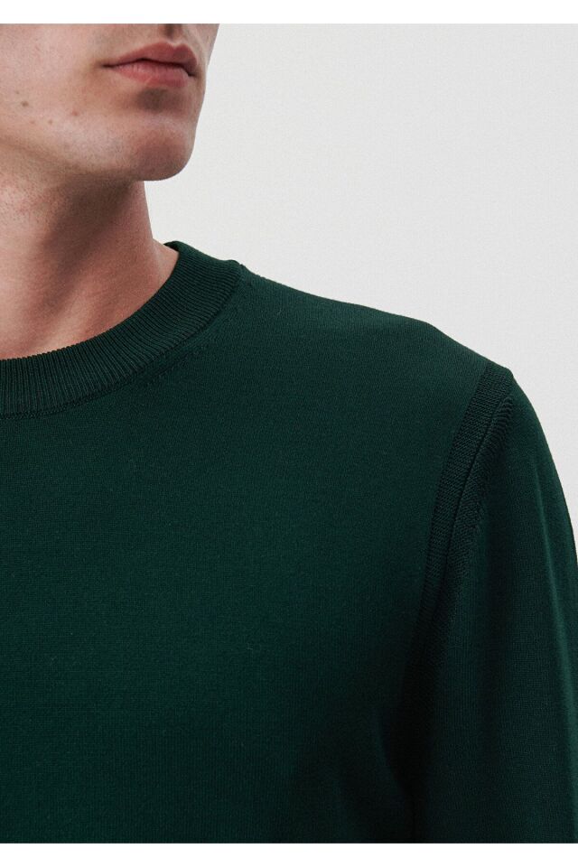 MAVİ ERKEK BİSİKLET YAKA KAZAK Koyu Yeşil 0710137-85370