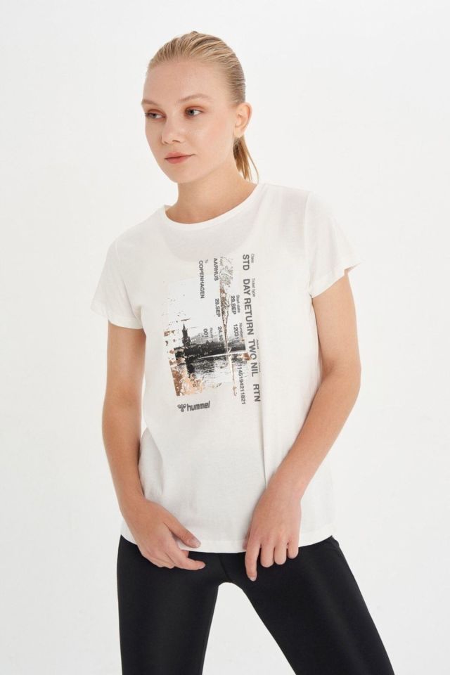 HUMMEL KADIN KISA KOL T-SHIRT DROMME T-SHIRT S/S 911490