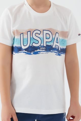 U.S. POLO ASSN. ERKEK ÇOCUK BERMUDA TAKIM US1341-4 KREM - 5-6