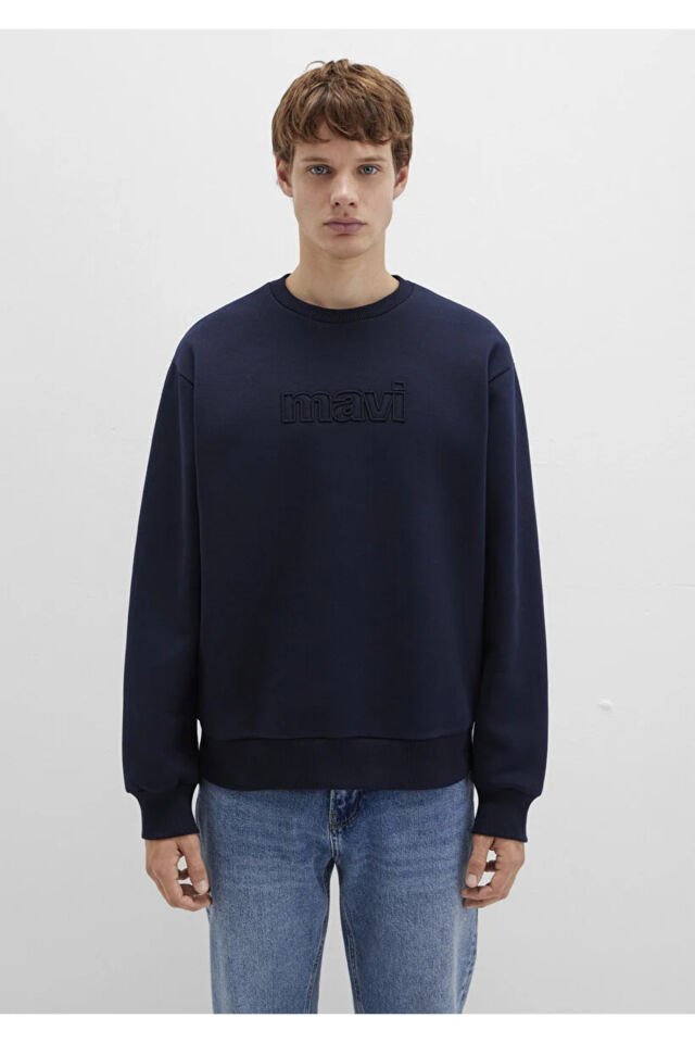 MAVİ ERKEK MAVİ BİSİKLET YAKA SWEATSHIRT Baritone B 0S10412-86415