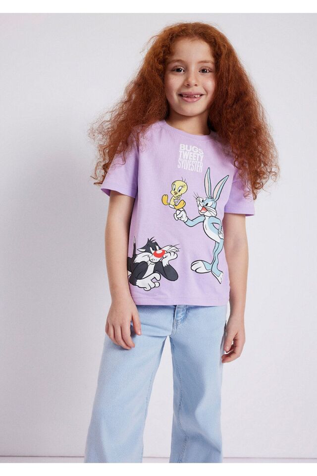 MAVİ ÇOCUK BUGS BUNNY BASKILI TİŞÖRT Orkide Pembe 7610161-70516