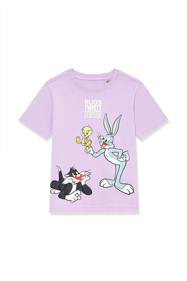 MAVİ ÇOCUK BUGS BUNNY BASKILI TİŞÖRT Orkide Pembe 7610161-70516