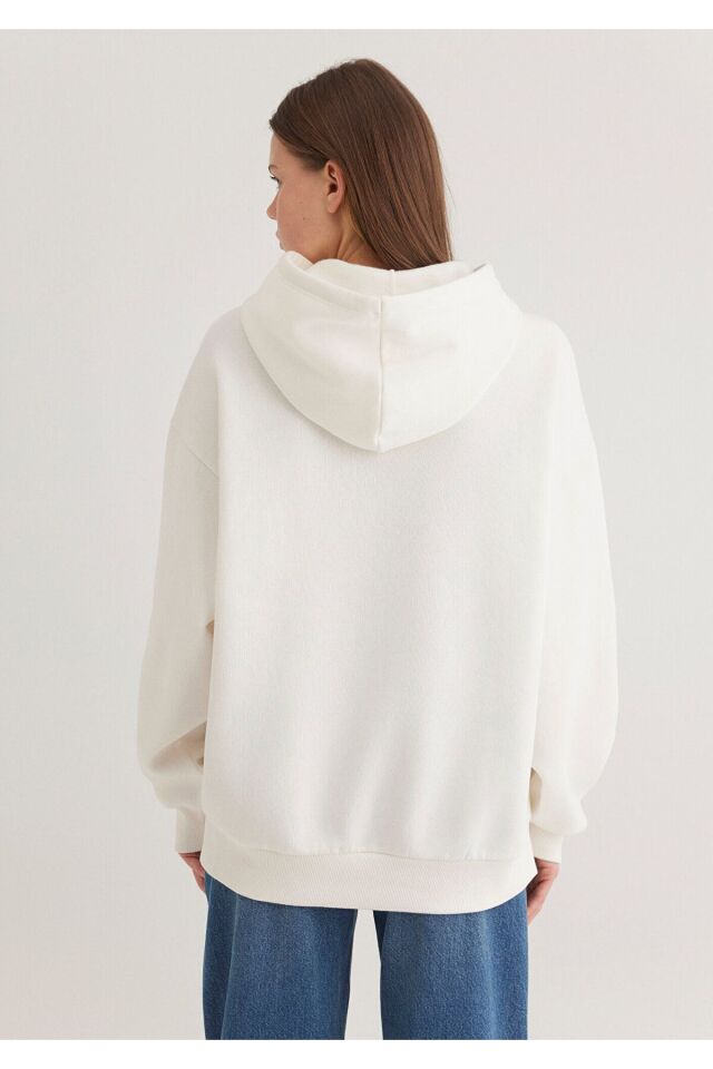 MAVİ KADIN MAVİ LOGO SWEATSHIRT Hindistan Cevizi 1S10175-80194