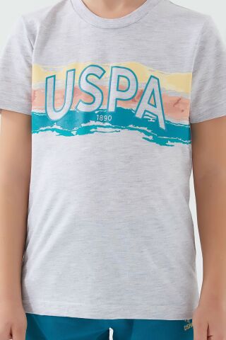 U.S. POLO ASSN. ERKEK ÇOCUK BERMUDA TAKIM US1341-4 KAR MELANJ - 6-7