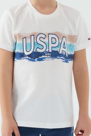 U.S. POLO ASSN. ERKEK ÇOCUK BERMUDA TAKIM US1341-4 KREM - 4-5