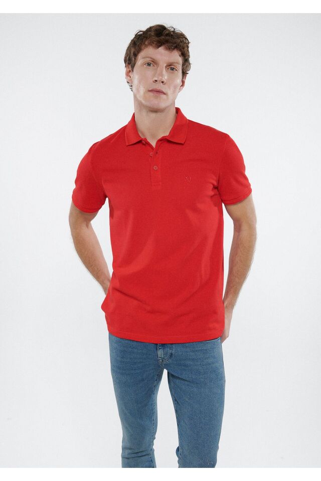 MAVİ ERKEK POLO TİŞÖRT Çin Kırmızısı 064946-33099