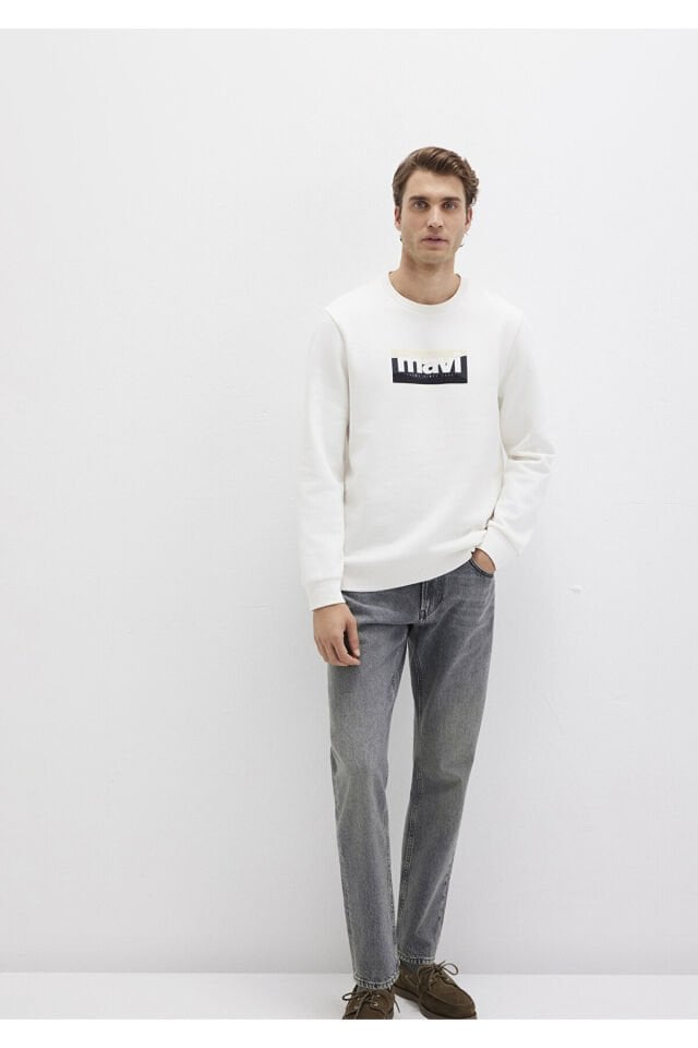 MAVİ ERKEK MAVİ SWEATSHIRT  Kırık Beyaz 0S10203-70057