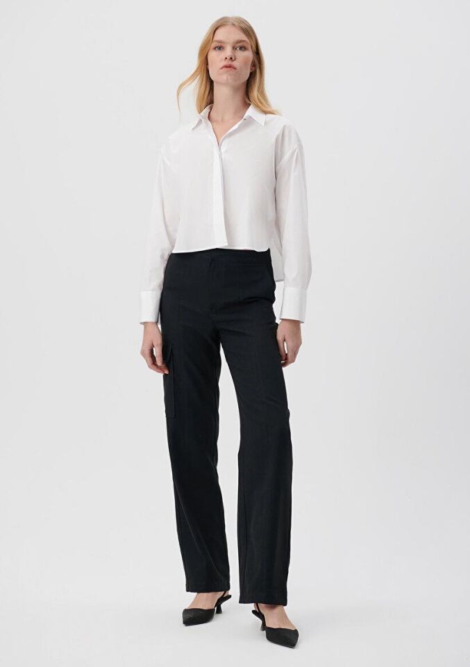 MAVİ KADIN SİYAH KARGO PANTOLON 1010561-900