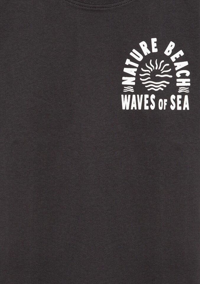 MAVİ ÇOCUK NATURE BEACH BASKILI TİŞÖRT Kömür 6610177-70087