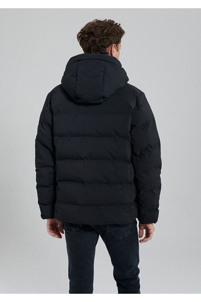 MAVİ ERKEK KAPÜŞONLU CEKET Jet Siyah 0110313-71379