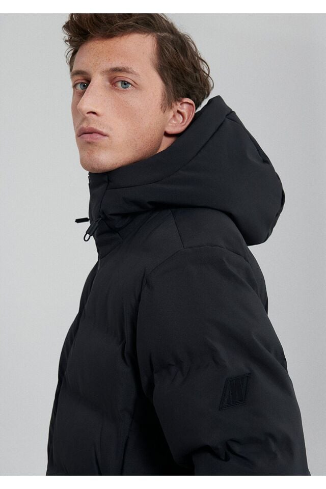 MAVİ ERKEK KAPÜŞONLU CEKET Jet Siyah 0110313-71379