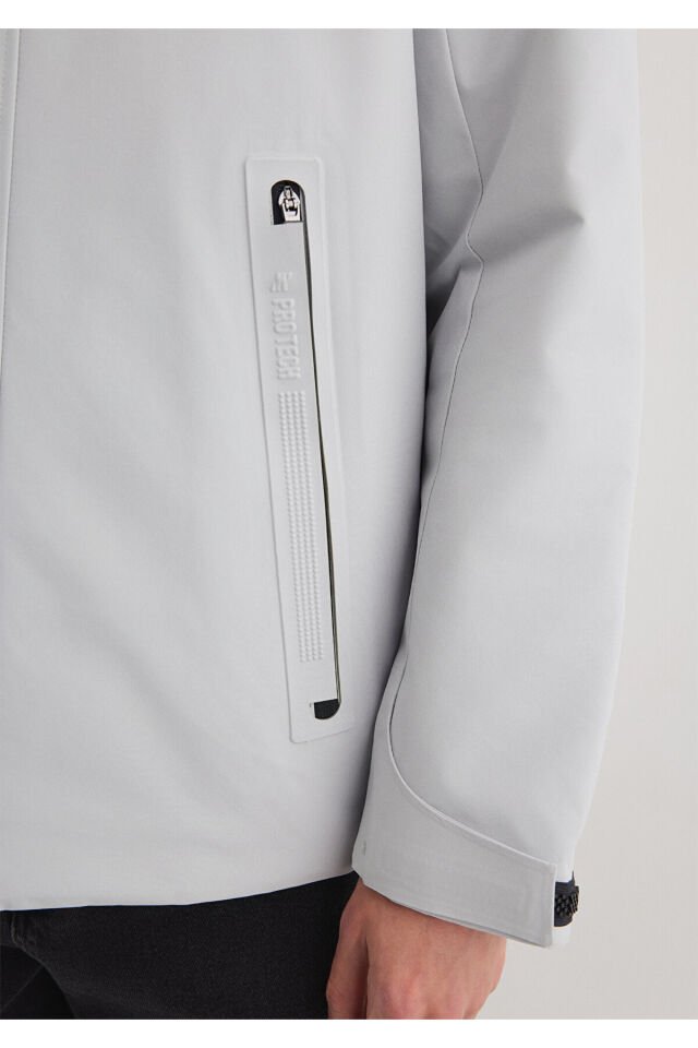 MAVİ ERKEK KAPÜŞONLU CEKET Açık Gri 0110561-70075