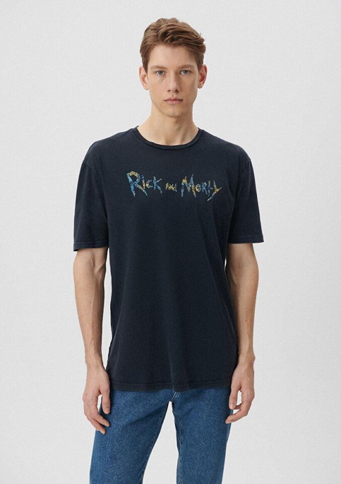 MAVİ ERKEK RICK AND MORTY BASKILI TİŞÖRT Antrasit 067110-34314 ANTRASİT - XS