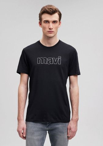 MAVİ ERKEK MAVİ LOGO TİŞÖRT Siyah 065781-900