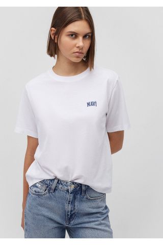 MAVİ KADIN MAVİ LOGO TİŞÖRT Beyaz 1611900-620