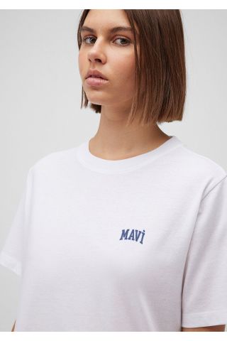 MAVİ KADIN MAVİ LOGO TİŞÖRT Beyaz 1611900-620