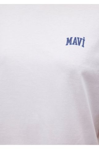 MAVİ KADIN MAVİ LOGO TİŞÖRT Beyaz 1611900-620
