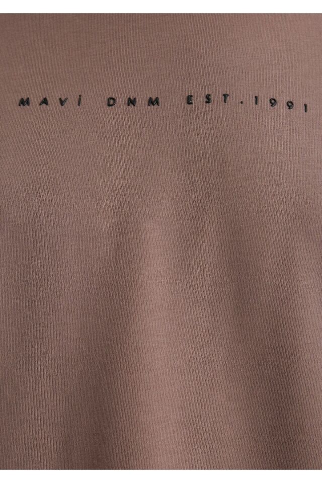 MAVİ KADIN MAVİ BASKILI TİŞÖRT Deep Taupe 1613147-70383