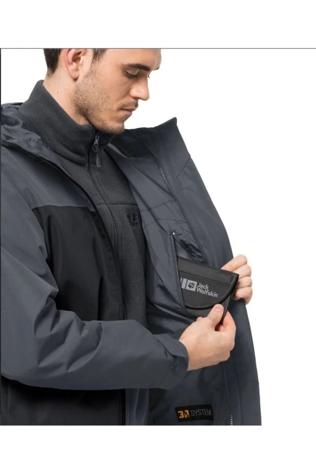JACK WOLFSKIN ERKEK TAUBENBERG 3IN1 JKT M MONT 1115311-6350