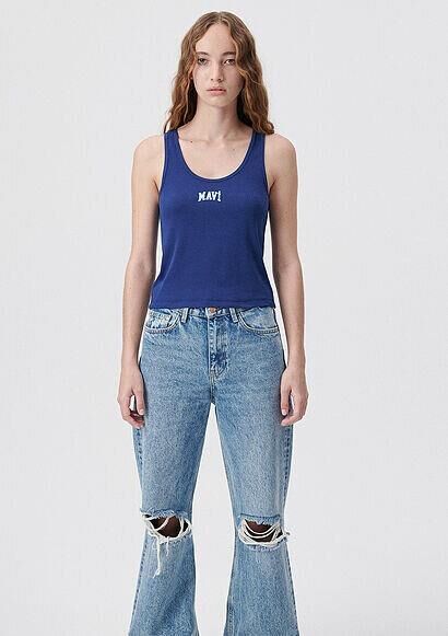 MAVİ KADIN MAVİ LOGO ATLET Koyu Saks Mavi 1611899-70722