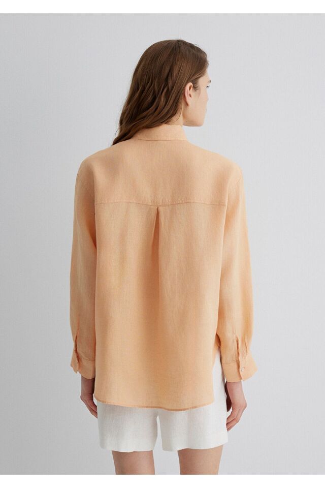 MAVİ KADIN UZUN KOLLU GÖMLEK Caramel Cream 1210747-71219