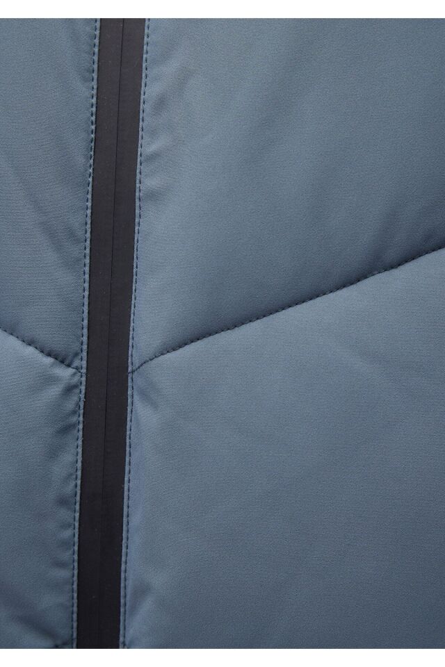 MAVİ ERKEK KAPÜŞONLU CEKET Puslu Mavi 0110360-70782