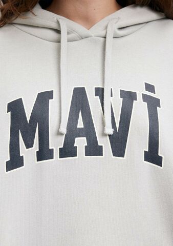 MAVİ KADIN MAVİ LOGO KAPÜŞONLU SWEATSHIRT Açık Gri 1600361-34322