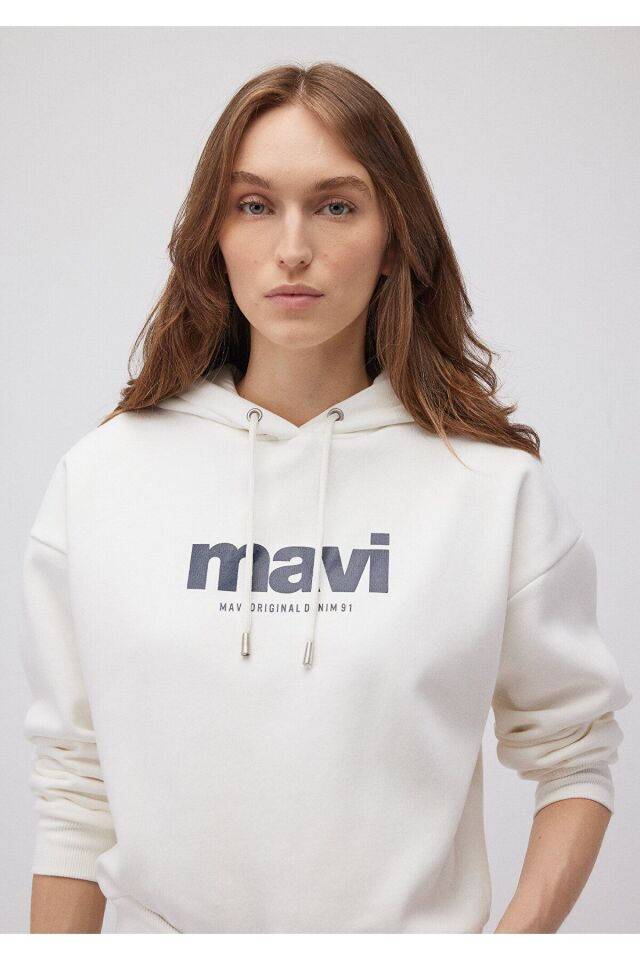 MAVİ KADIN MAVİ SWEATSHIRT Kırık Beyaz 168334-81964