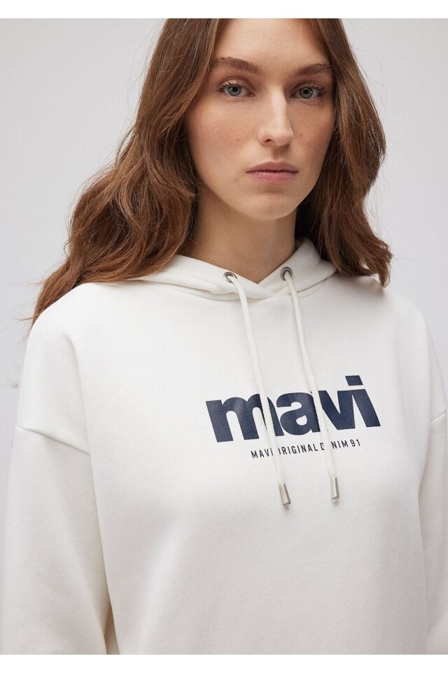 MAVİ KADIN MAVİ SWEATSHIRT Kırık Beyaz 168334-81964