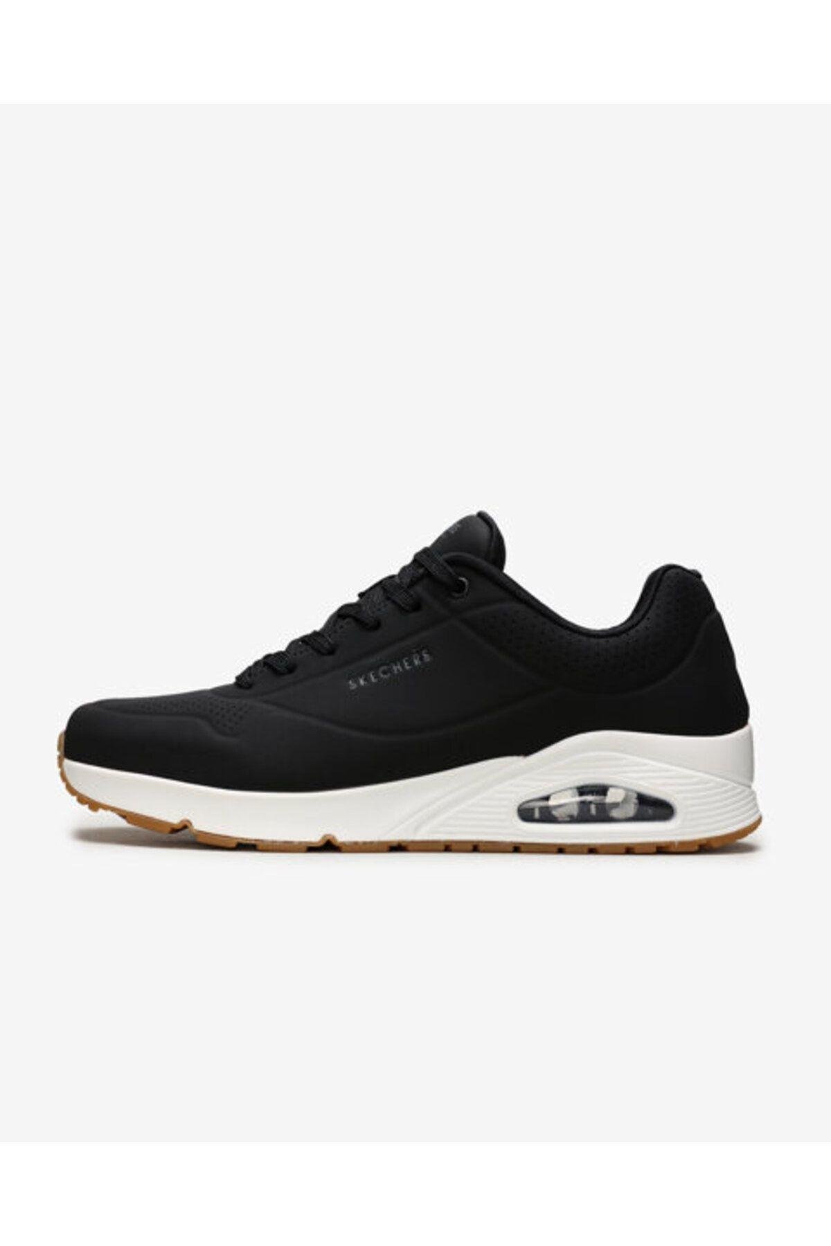 SKECHERS ERKEK SİYAH UNO - STAND ON AİR SPOR AYAKKABI 52458 BLK