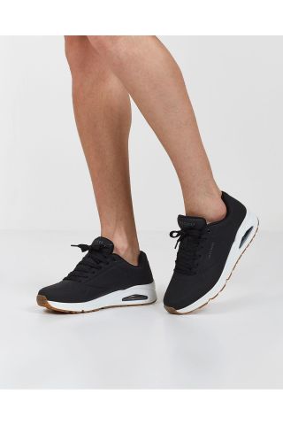 SKECHERS ERKEK SİYAH UNO - STAND ON AİR SPOR AYAKKABI 52458 BLK