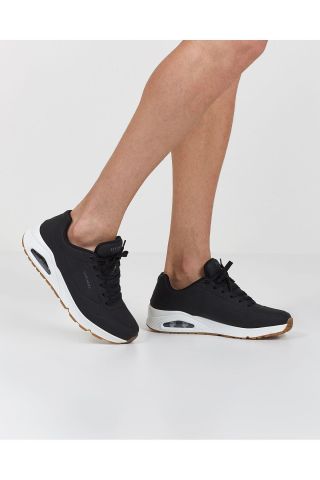 SKECHERS ERKEK SİYAH UNO - STAND ON AİR SPOR AYAKKABI 52458 BLK