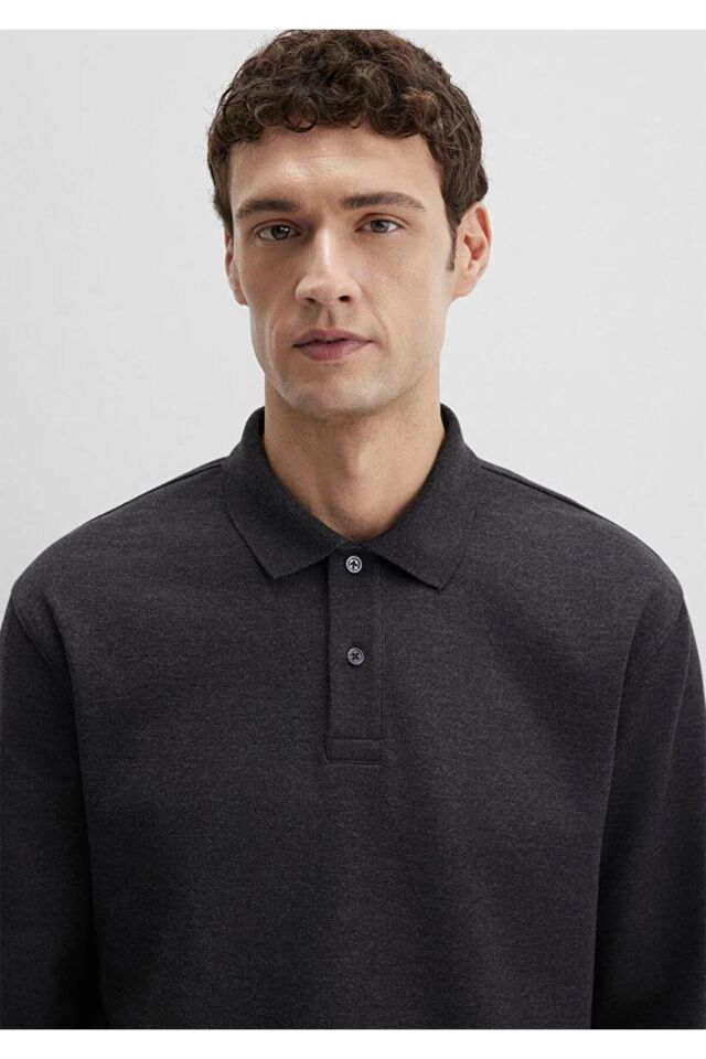 MAVİ ERKEK UZUN KOL PENYE Koyu Gri Melanj 0613041-80024