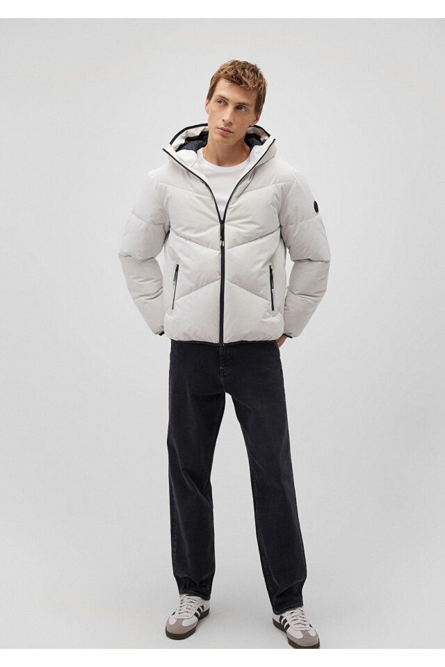 MAVİ ERKEK KAPÜŞONLU CEKET Bulut Gri 0110360-83746