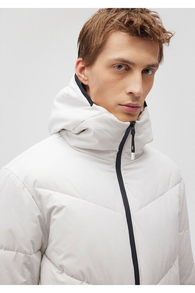 MAVİ ERKEK KAPÜŞONLU CEKET Bulut Gri 0110360-83746