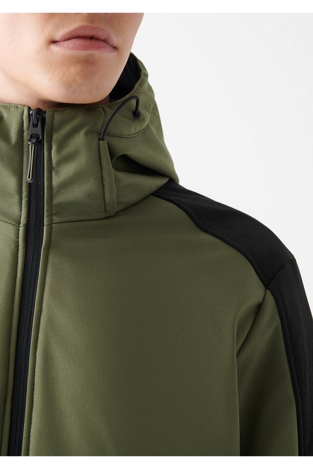 MAVİ ERKEK KAPÜŞONLU SCUBA CEKET Haki 0110046-71581