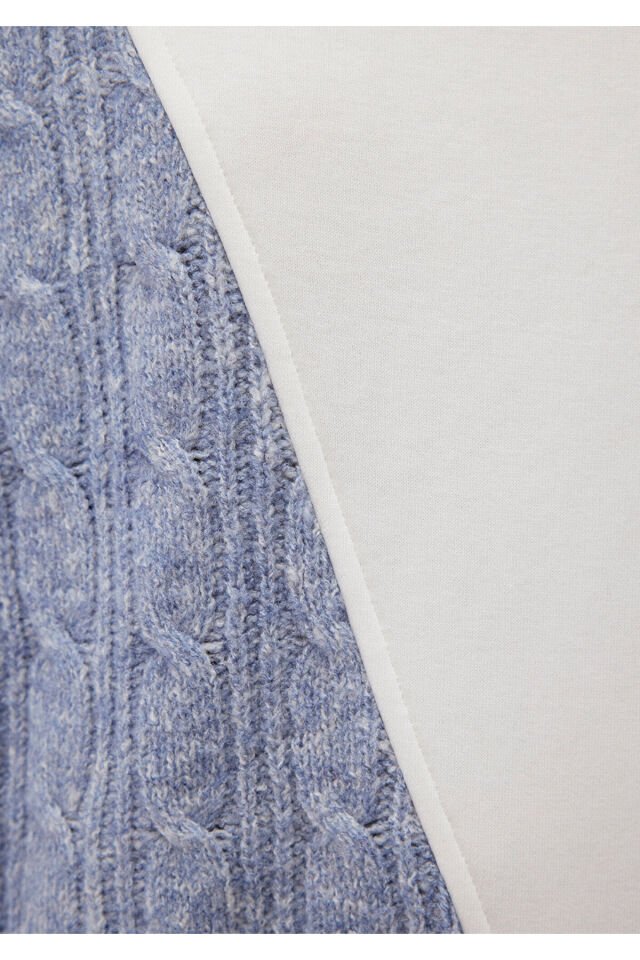 MAVİ KADIN BİSİKLET YAKA SWEATSHIRT Hindistan Ceviz 1S10291-80194