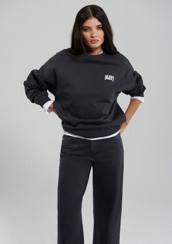 MAVİ KADIN MAVİ LOGO SWEATSHIRT Koyu Antrasit 1611600-82185