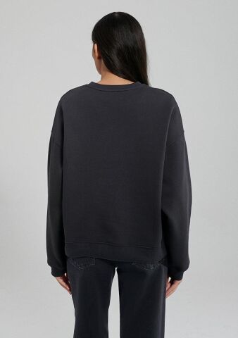 MAVİ KADIN MAVİ LOGO SWEATSHIRT Koyu Antrasit 1611600-82185