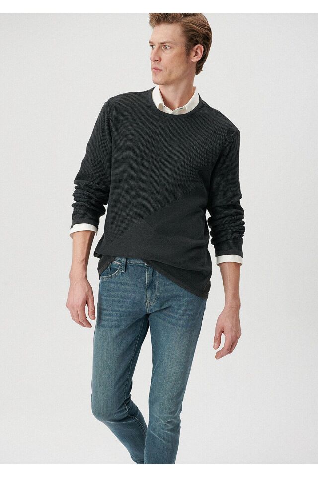 MAVİ ERKEK KAZAK Siyah 070702-900