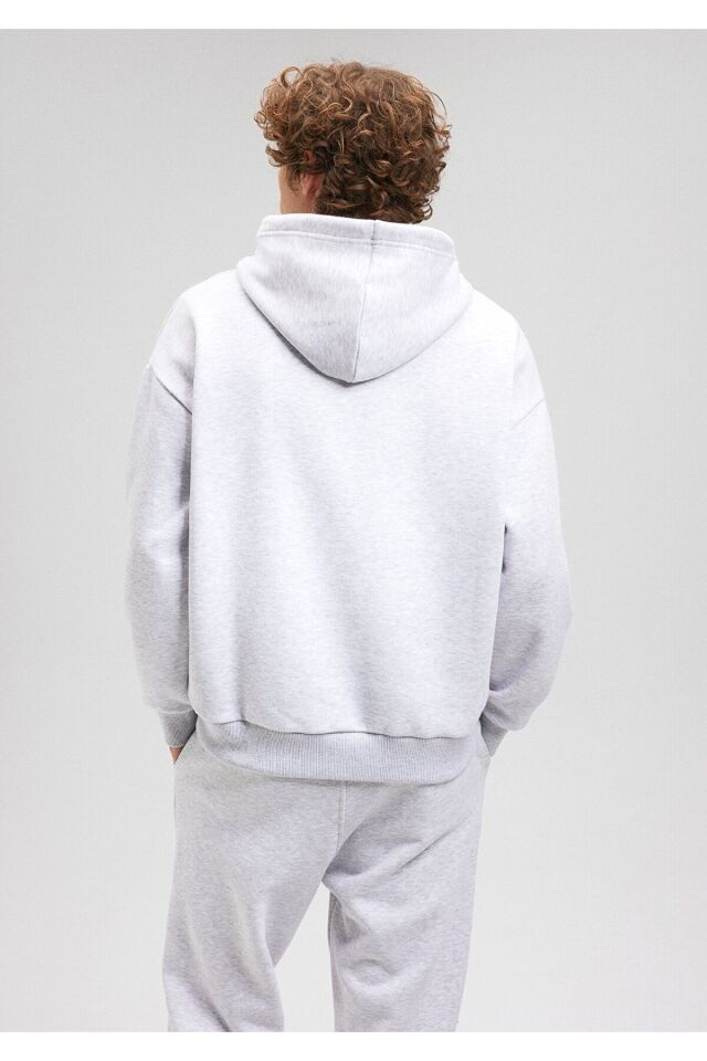 MAVİ ERKEK MAVİ BASKILI SWEATSHIRT Kar Melanj 067149-82498