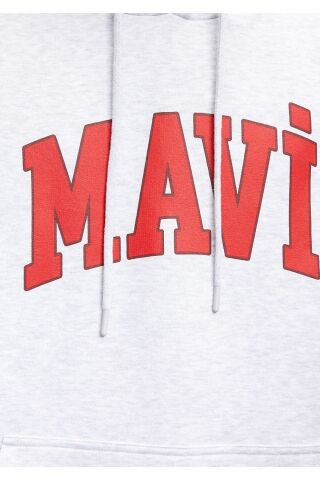MAVİ ERKEK MAVİ BASKILI SWEATSHIRT Kar Melanj 067149-82498