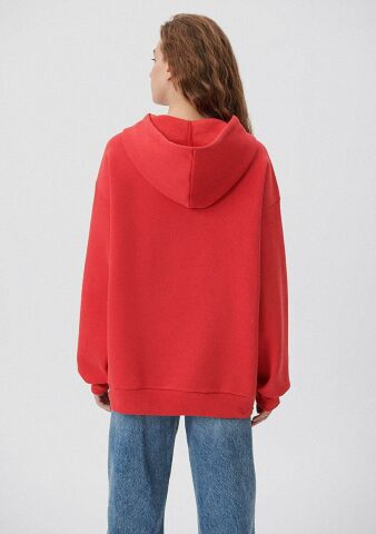 MAVİ KADIN MAVİ LOGO KAPÜŞONLU SWEATSHIRT Acı Kırmı 1600361-82054