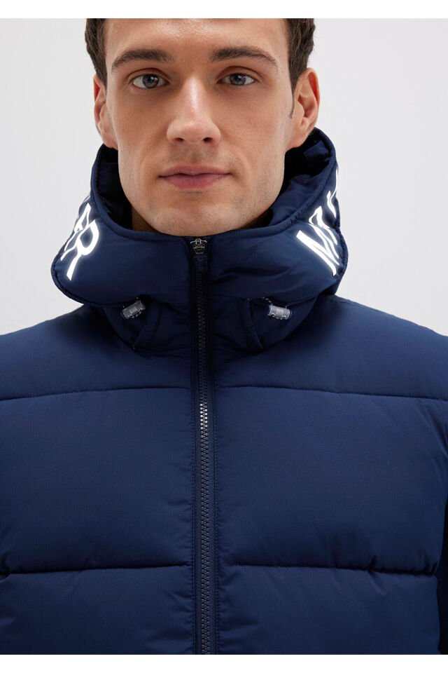 MAVİ ERKEK KAPÜŞONLU YELEK Koyu Lacivert 0110089-82318