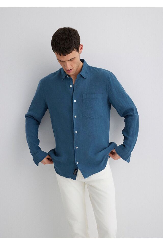 MAVİ ERKEK UZUN KOL GÖMLEK Bluefin 0211472-89798