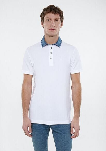 MAVİ ERKEK POLO TİŞÖRT Beyaz 062685-27879