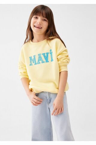 MAVİ ÇOCUK MAVİ LOGO BASKILI SWEATSHIRT  French Van 7S10037-71315